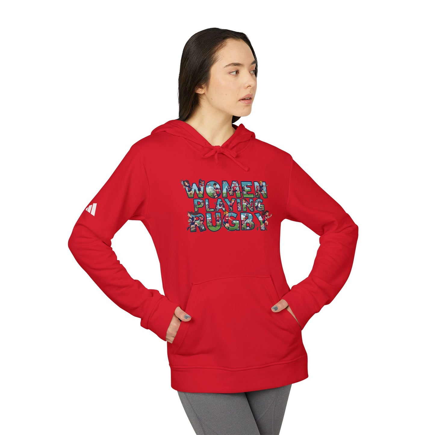Adidas Hoodie — Women Playing Rugby