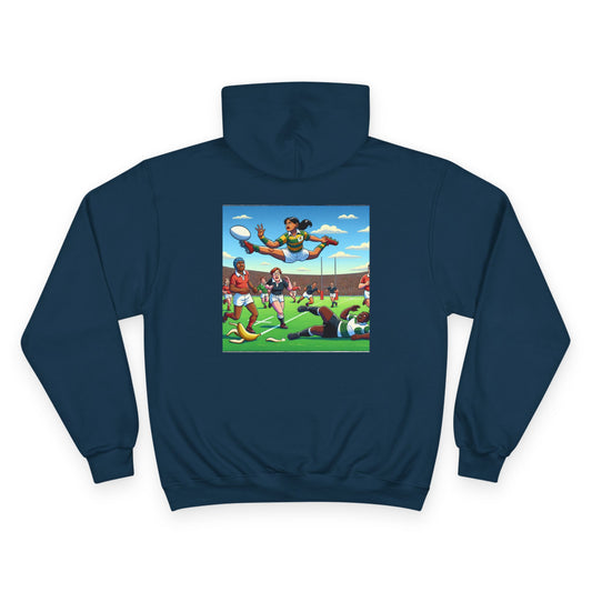 Champion Hoodie — Rugby Back Print