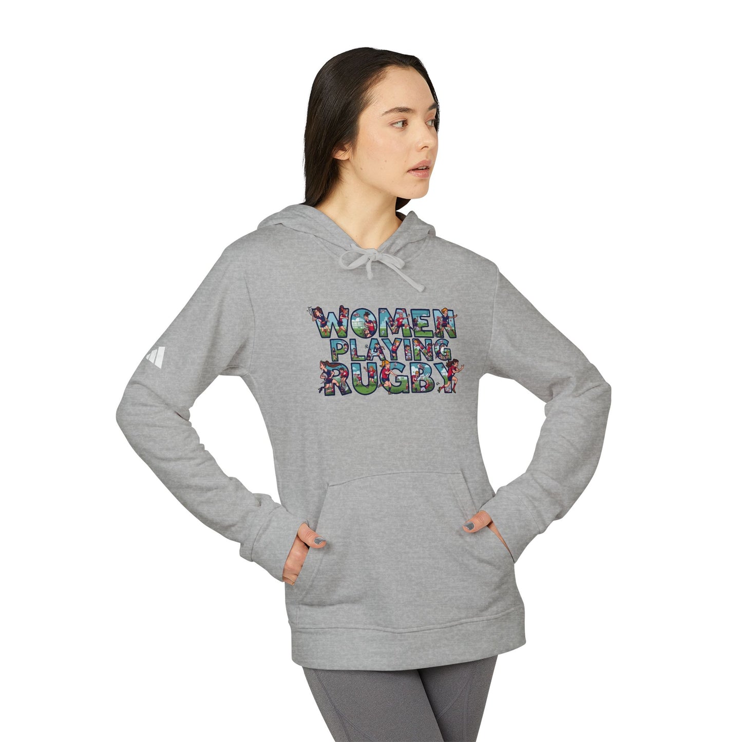 Adidas Hoodie — Women Playing Rugby