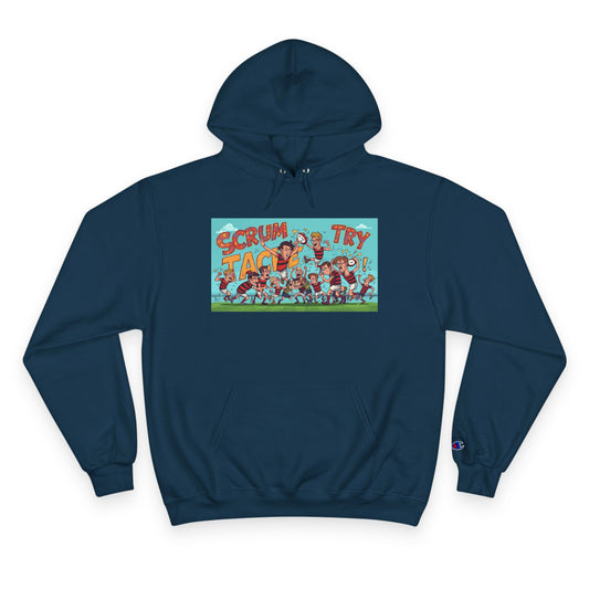 Champion Hoodie — Animated Rugby Hoodie