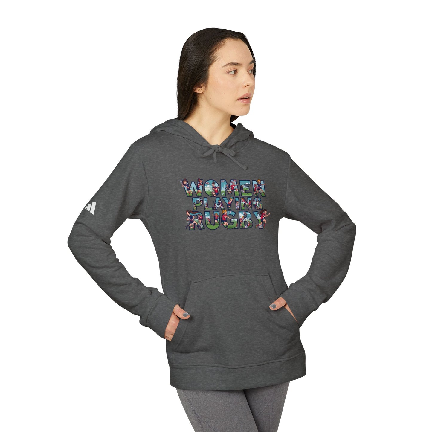 Adidas Hoodie — Women Playing Rugby