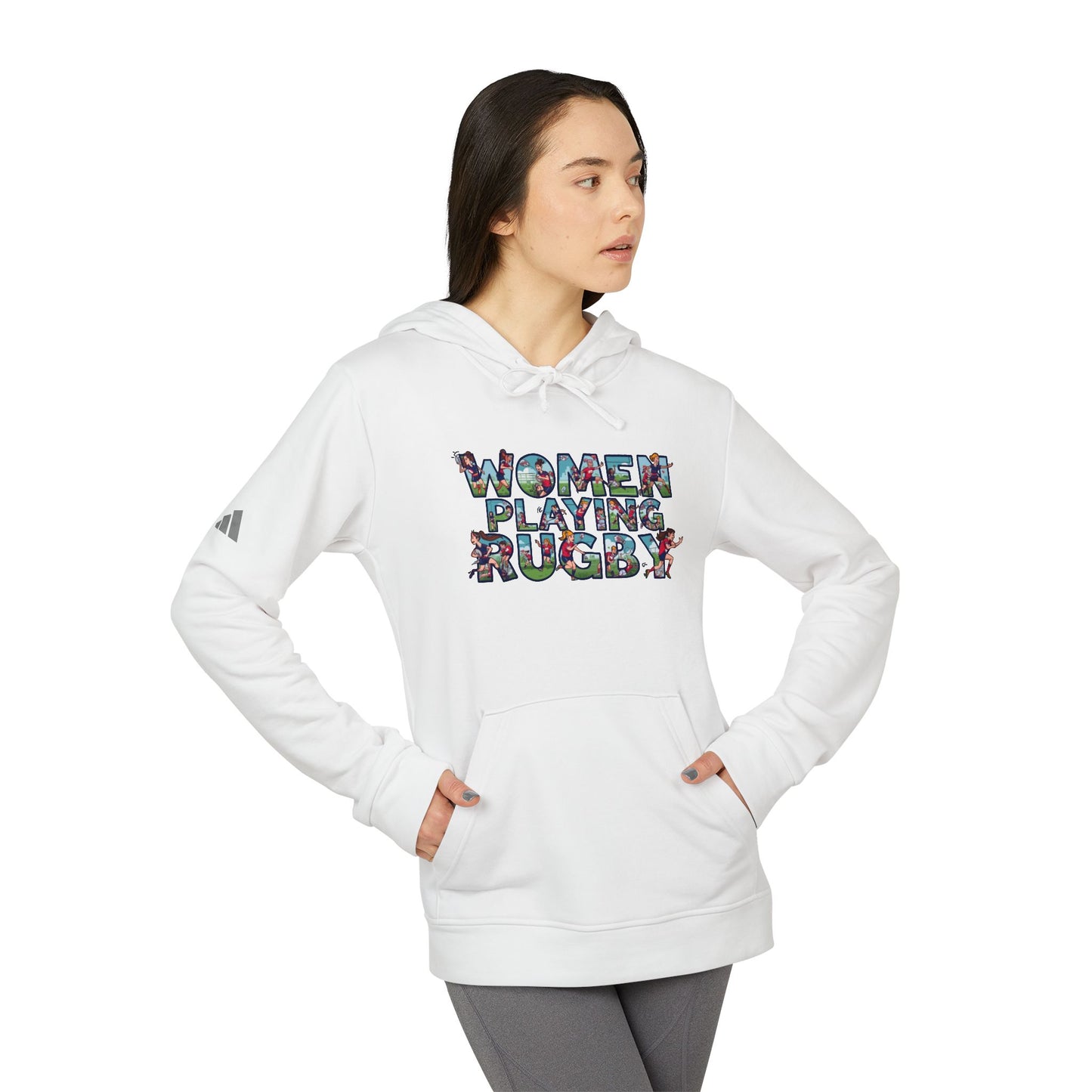 Adidas Hoodie — Women Playing Rugby