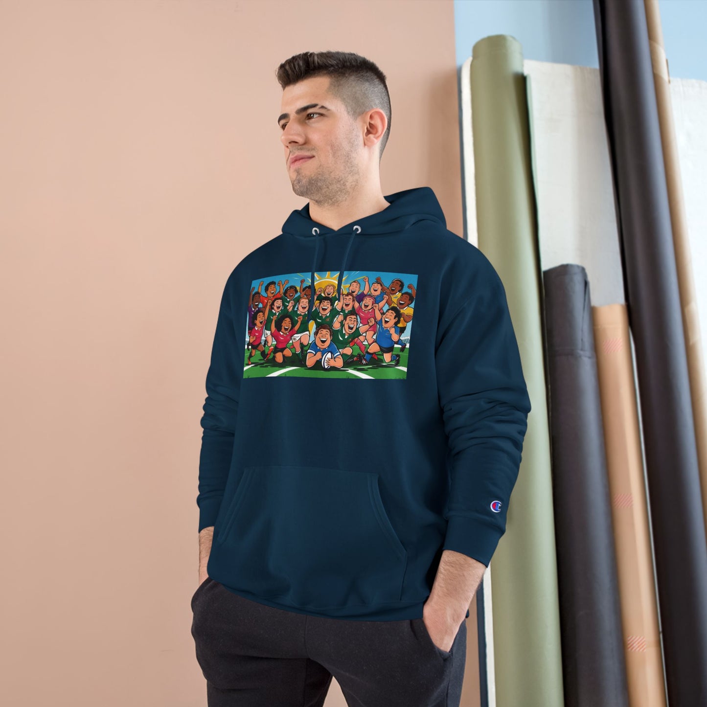 Champion Hoodie – Rugby Character Crew Pullover