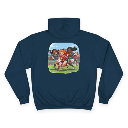 Champion Hoodie — Rugby Back Print
